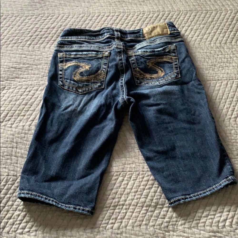 Long jean shorts